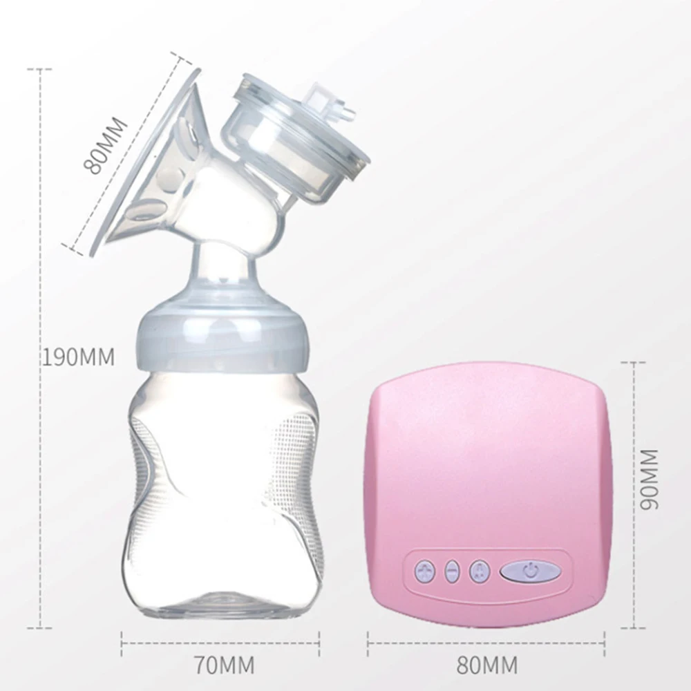 Shujin розовые автоматические молочные насосы Электрический молокоотсос натуральный всасывающий комплект для увеличения груди бутылочка для кормления USB молокоотсос