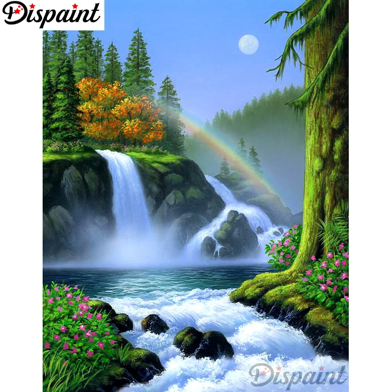 Необычная полная квадратная/круглая дрель 5D DIY Алмазная картина &quotводопад