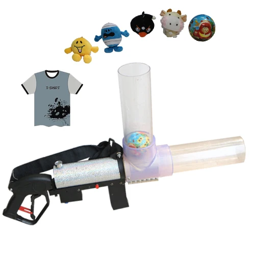 Gigertop Mega T-shirt Launcher Gun Multi Jet Portability Easy Reload launch multiple Jet T-shirts, Stress Balls,Foam,Confetti