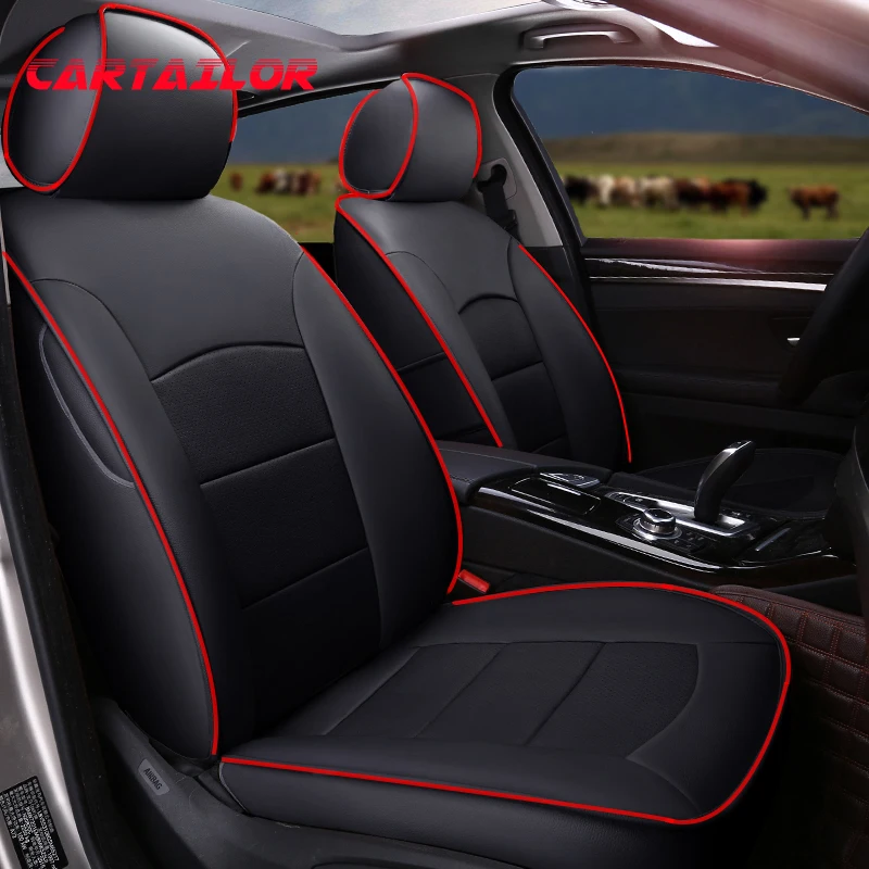CARTAILOR Genuine Leather Car Seat Covers & Supports for Audi A5 Cover