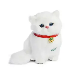 Мягкая игрушка для кошки Kawaii моделирование животных ремесло куклы плюшевые игрушки Маленькая Спящая собака для детей украшения