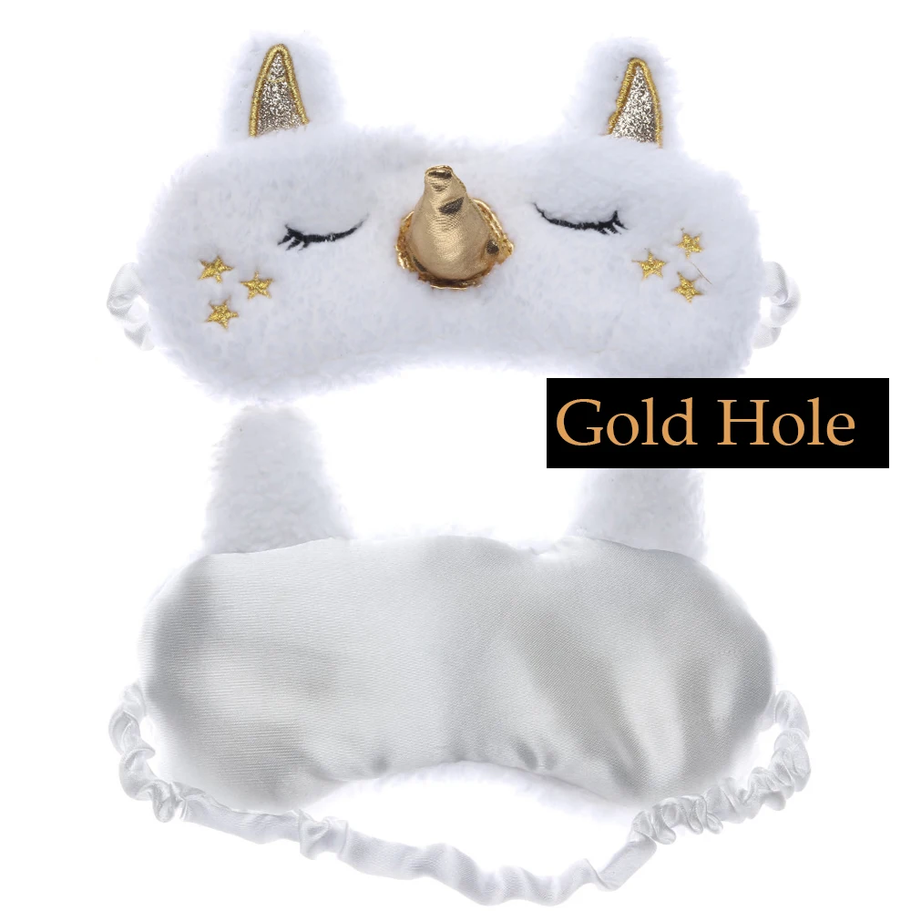 1PC Unicorn Cute Sleeping Mask Eye Shade Cover Patch for Girl Kid Teen Blindfold Travel Makeup Eye Care Tools Night Accessories