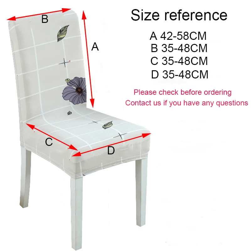 Накидка на стул из спандекса для кухонного стула крышка современный Обеденная эластичный стрейч универсальный чехол узор зебры леопарда 20006