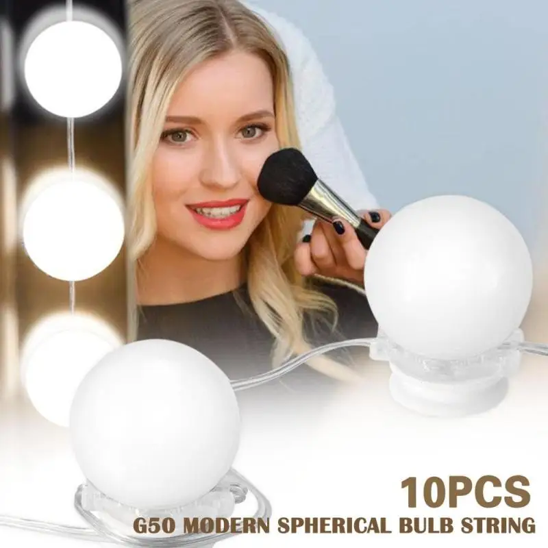 

10PCS US/EU/UK Plug Dressing Room wall Light 5W Led Makeup Mirror Bulb Kit making up toilet lighting table mirror front light