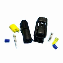 KSOL Черный Водонепроницаемый Электропроводки ЭЛЕКТРОПРОВОДКИ Универсальный разъемы 2 3 4 6 PIN Размер: 1 Pin Наборы: 10 Компл