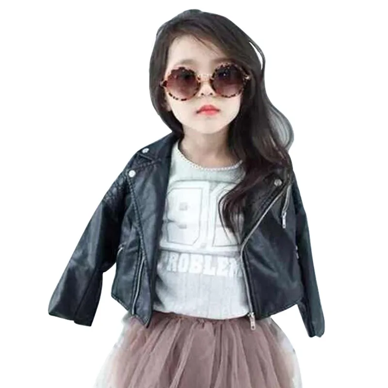 Весенняя Детская куртка; куртки для девочек из искусственной кожи; детская верхняя одежда для маленьких девочек; Одежда для мальчиков; пальто; костюм; 01-6126