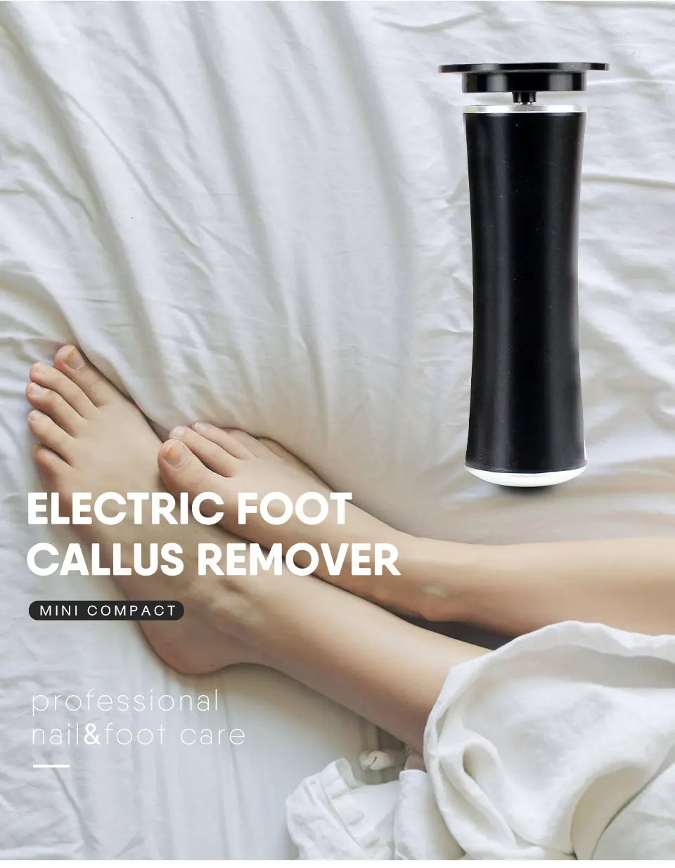 NOQ электропилка для стоп профессиональная наждачная бумага для ног Электрический педикюр для ухода за каблуком шлифовальный инструмент для удаления мозолей