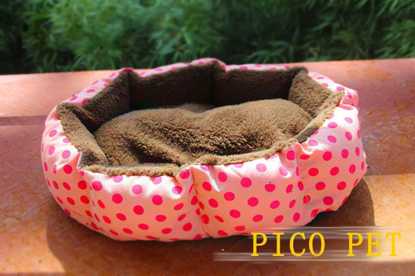 58*56 см красочные Dot печати питомца кошки и большой собаки кровать мягкая зимняя Конура коврик для питомника маленькое одеяло для собак корзина ZL225-1 - Цвет: pink