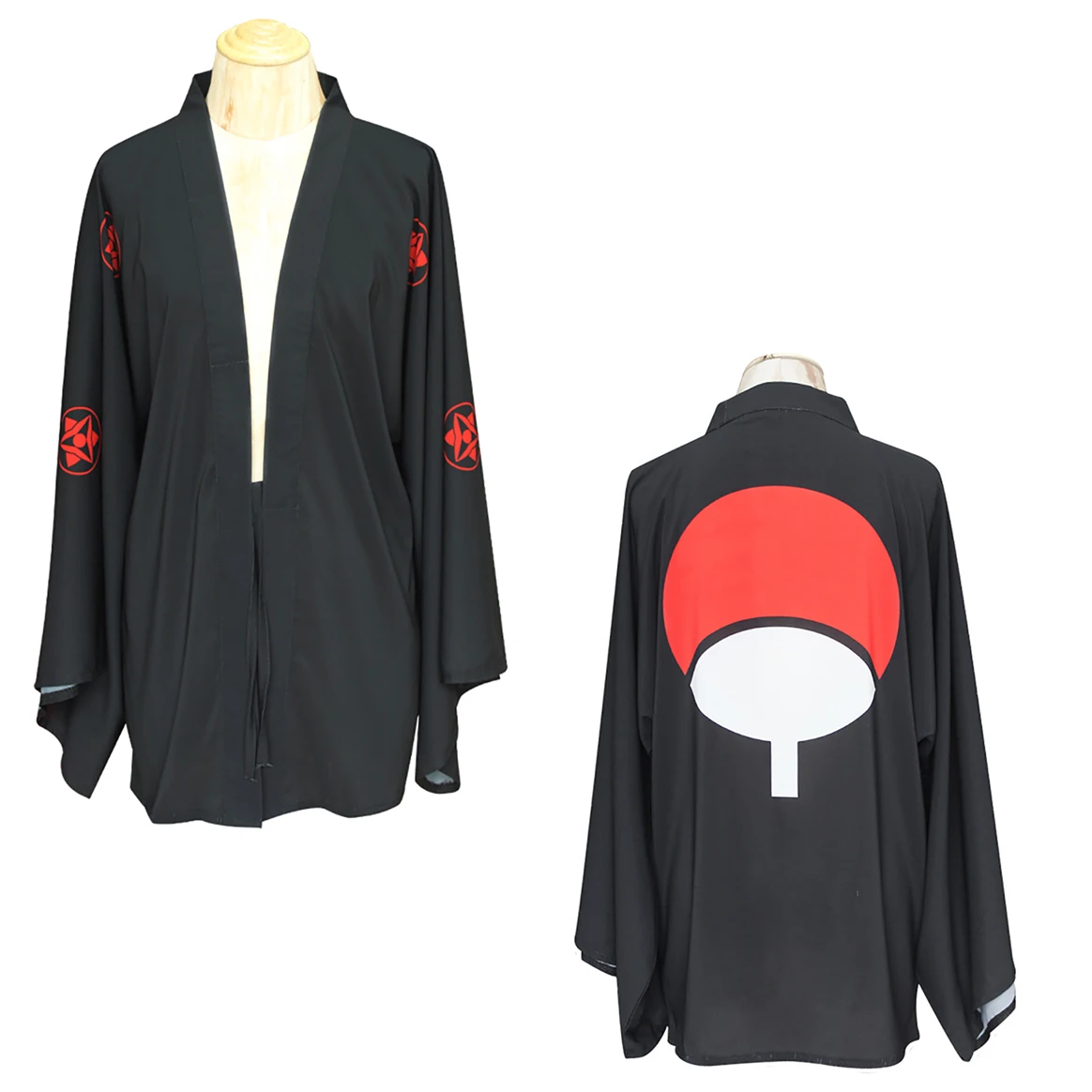 Brdwn SAO Kirito Elucidator GGO Naruto Sasuke Rikudo Sennin ootuki Hagoromo атака на Titan Cospplay Haori накидка|Костюмы