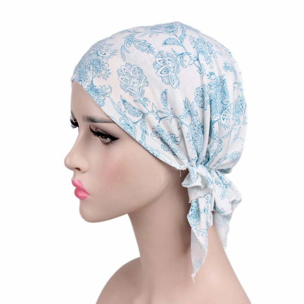 Хлопковая кепка chemo элегантный шарф Мусульманский тюрбан для взрослых головной убор модный эластичный принт подарок