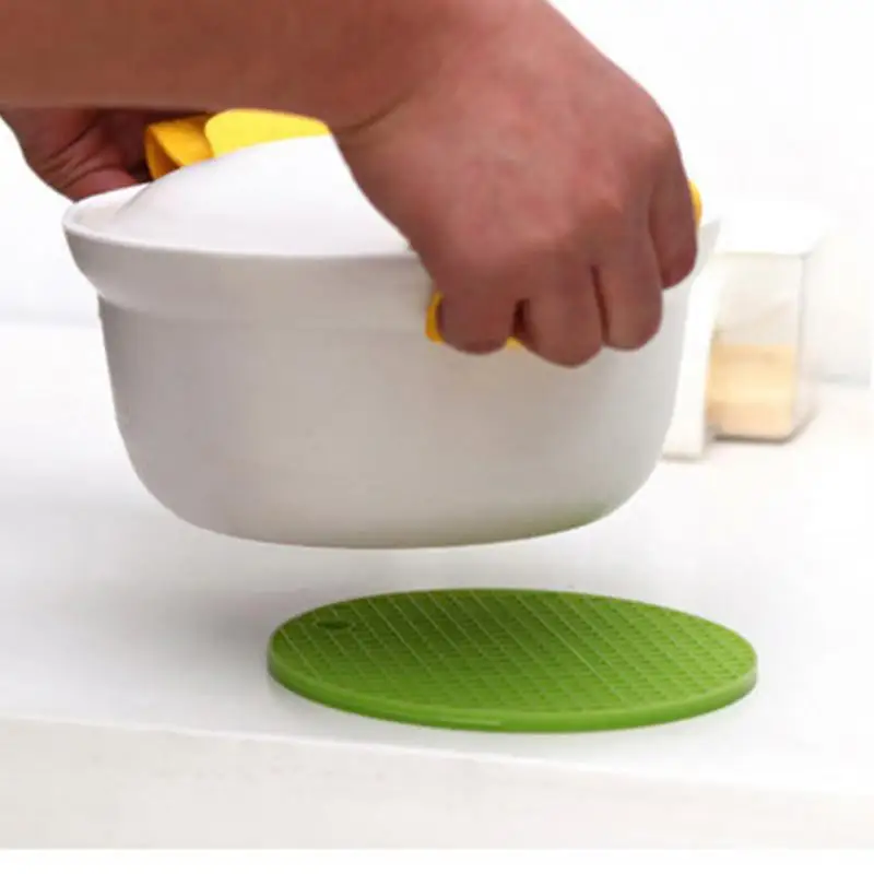 colorful round silicone placemat non slip heat resistant mat coaster cushion pot holder coffee table cup mat kitchen accessories - Kitchen Table Cushions colorful round silicone placemat non slip heat resistant mat coaster cushion pot holder coffee table cup mat kitchen accessories - Kitchen Table Cushions