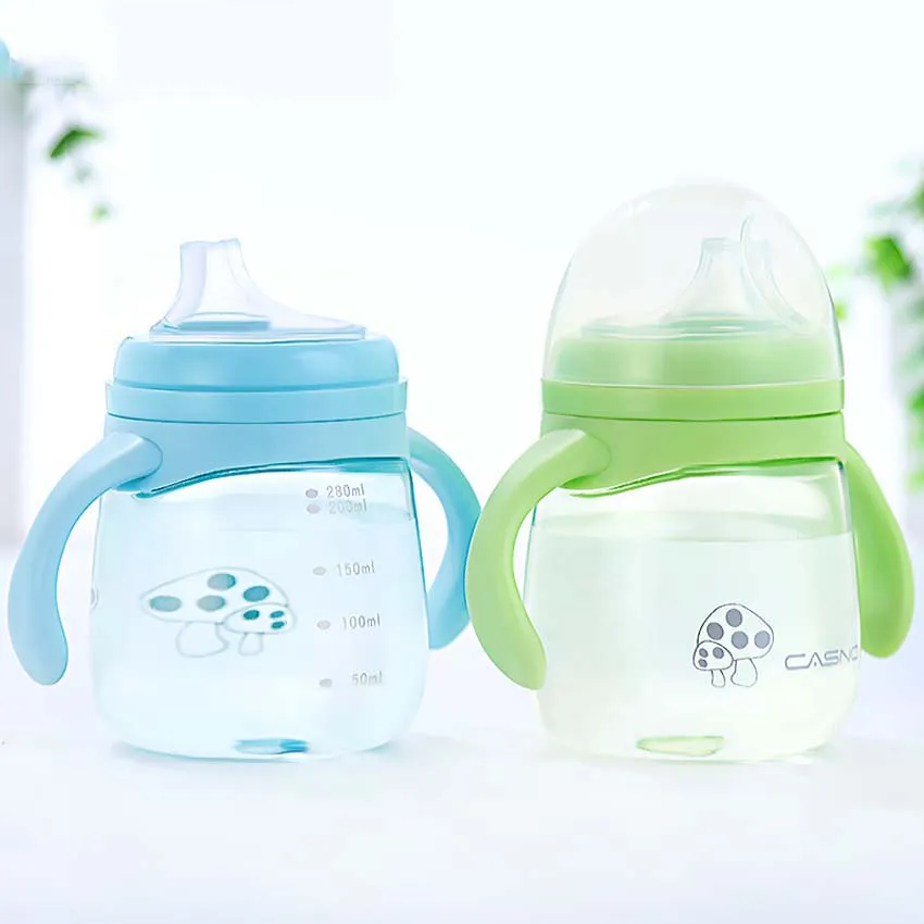 Бутылочка детская с соломинкой и ручкой 260 мл|copo infantil|cup babybaby cup |