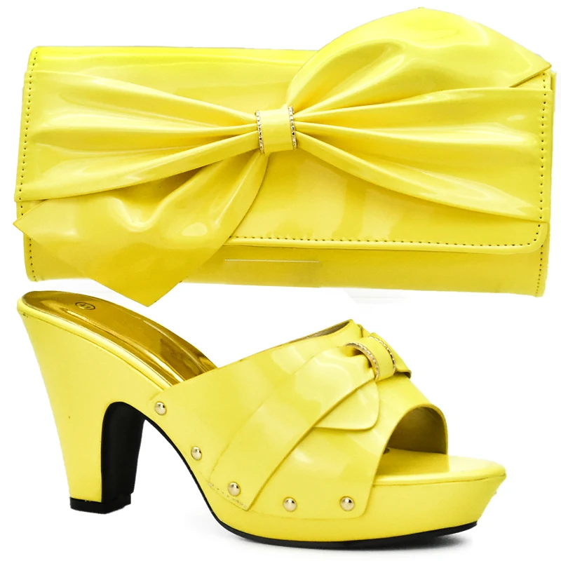 blanc De Ensembles Ensemble vert Couleur Italien rouge jaune Haute Et En Assorties Noir Ciel bleu Qualité Chaussures Talons Rouge Mariage Sac Femmes pu Africain Mis qxFgvPvw