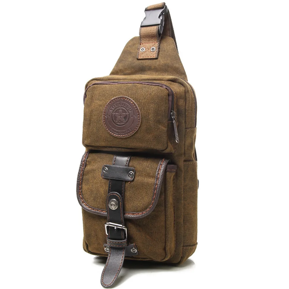 High Quality Canvas New Men Messenger Shoulder Cross Body Bag Travel