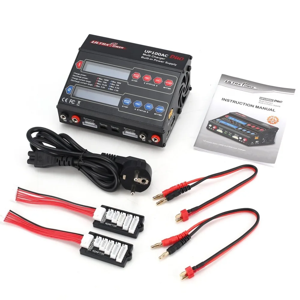 

Ultra Power UP100AC DUO 100W Cyclic Charge / discharge LiIo / LiPo / LiFe / NiMH / Nicd Balance Charger Arrester for RC Drone HO