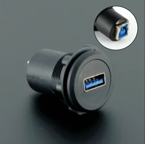 

22mm Economy cheaper plastic type USB3.0 connector Female A to Female B