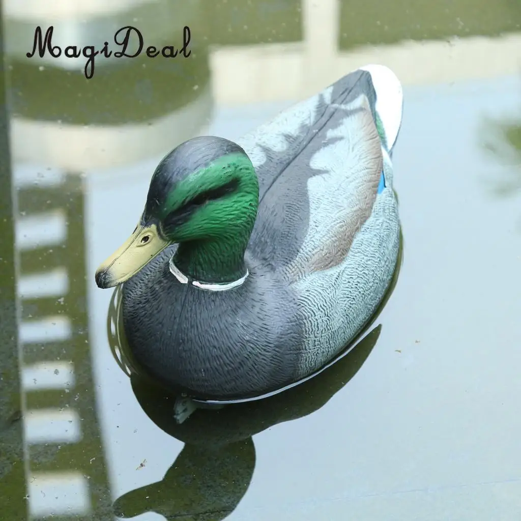 28/29/31/35/37cm Drake Duck Floating Decoy Scarer Weed Pest Control Repeller Ornament for Hunting Shooting Garden Decoration