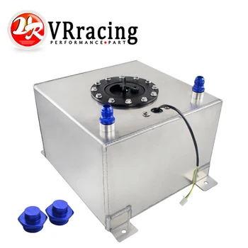 

VR - 20L Aluminum OIL CAN Fuel Surge tank Oil Catch Can Tank with sensor Fuel cell 20L with cap / foam inside VR-TK39