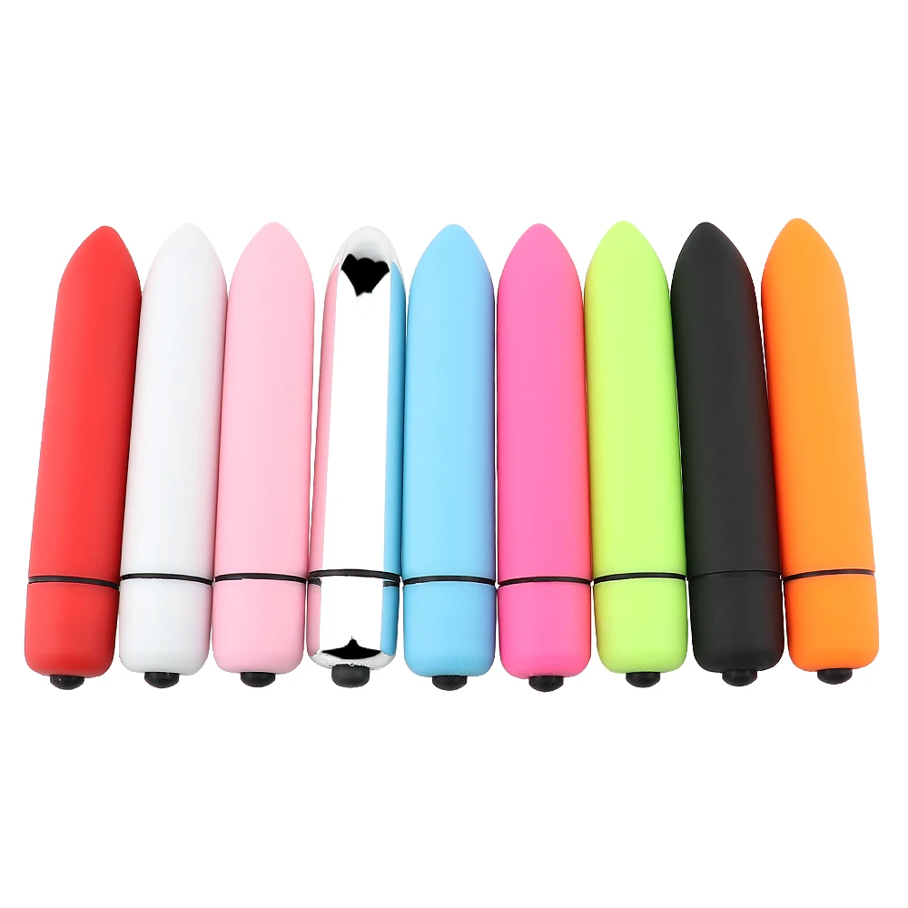 9 Colors 10 Speed Mini Bullet Dildo Vibrator Clitoris Stimulator Sex Products AV Stick Anal