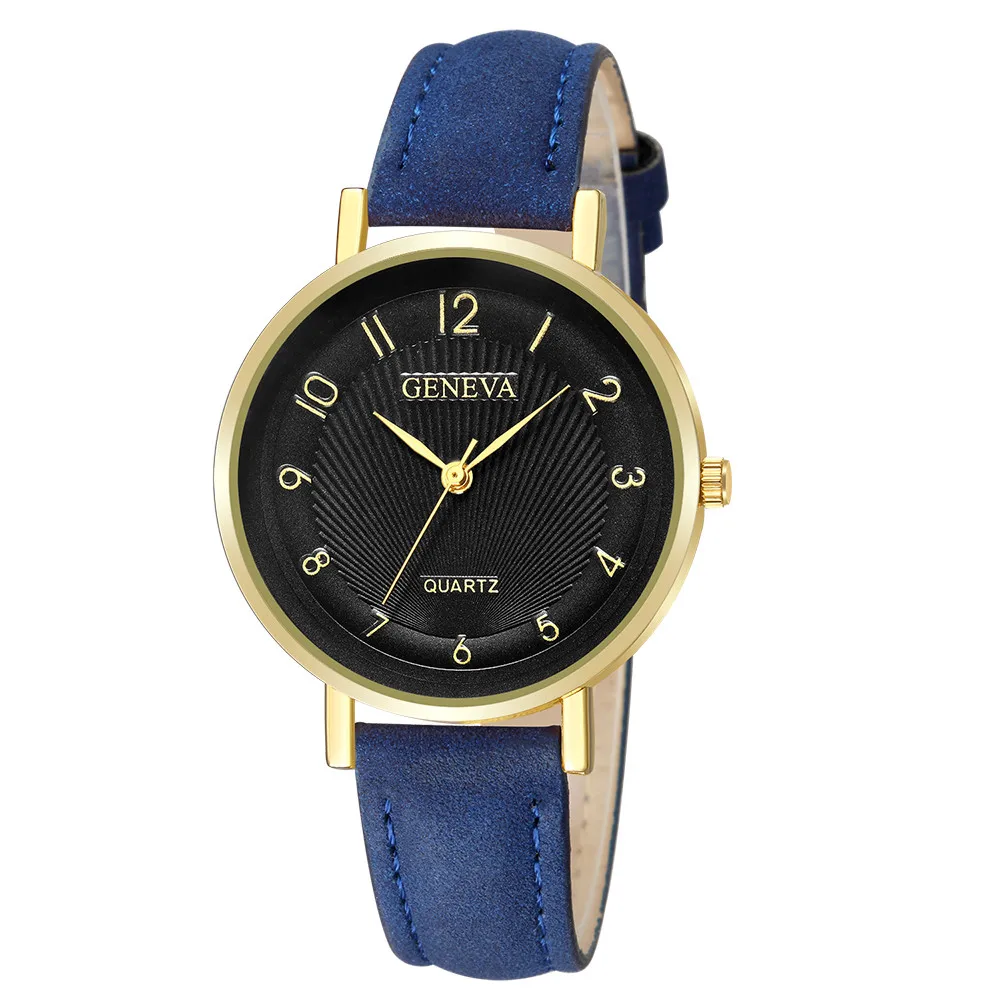 Geneva Fashionable Leather Casual Analog Quartz Wrist Watch Business Watches Geneva Fashionable Leather Casual Analog Quartz Wrist Watch Business Watches