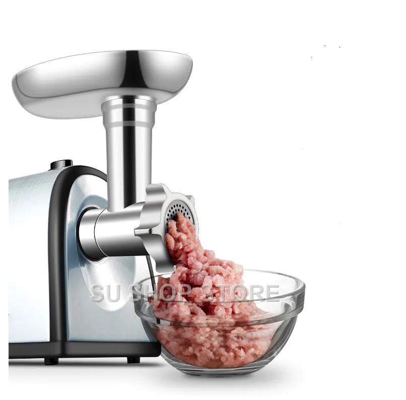 Electric Meat grinder with Exchangeable 3 Cutting Plates Electric Mincer Electric Mincing Machine
