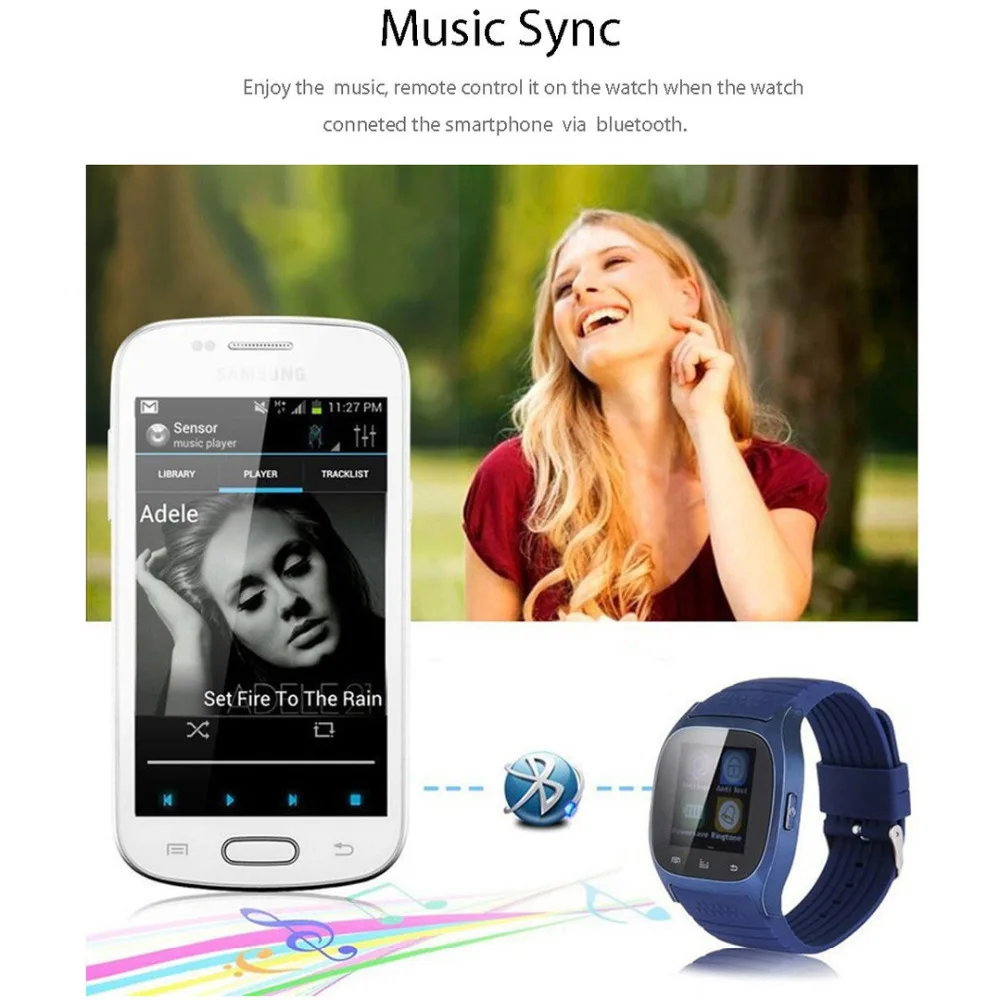 NVAHVA сенсорный экран умные часы Bluetooth Вызов музыка наручные Шагомер фитнес трекер