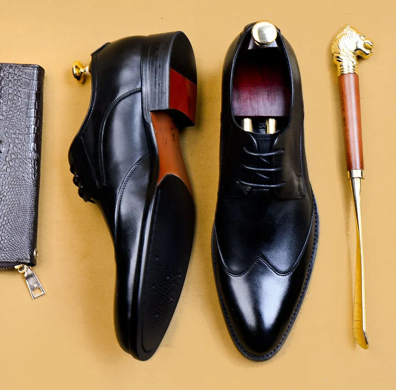 DESAI; коллекция года; высококачественные модельные туфли-оксфорды ручной работы; мужские туфли из натуральной коровьей кожи; обувь для свадьбы; официальная итальянская обувь; Лидер продаж
