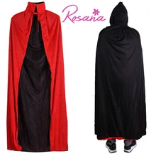 Rosana Хэллоуин вечерняя косплей одежда длинный плащ с капюшоном костюмы платье для мужчин и женщин дети Мультяшные шляпы