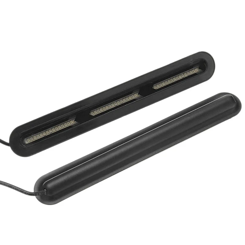 

DHBH-2Pcs/1 Pair Fish Bone Type-Y Shaped Led Dual Color Car Rear Window Brake Light Tail Drl Flowing Turn Signal High Position