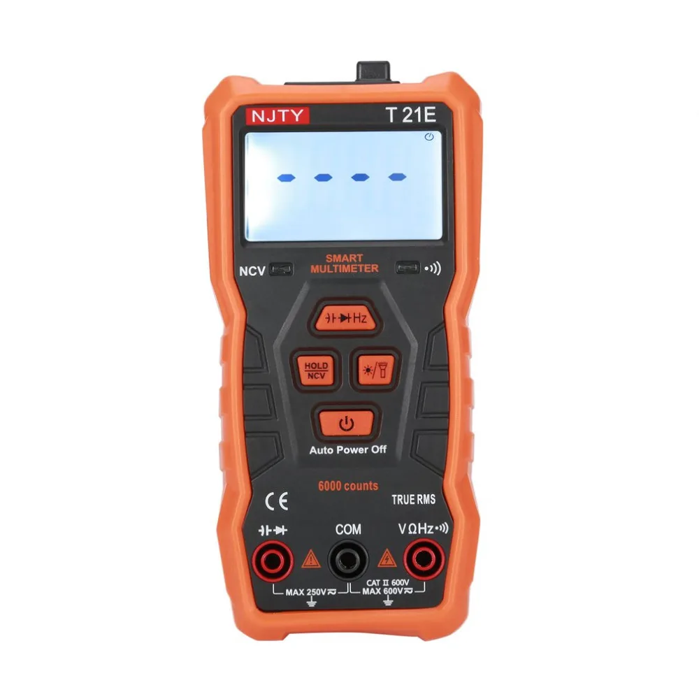 T21E 5999 отсчетов подсветка NCV цифровой мультиметр AC/DC Вольтметр истинное RMS диодное