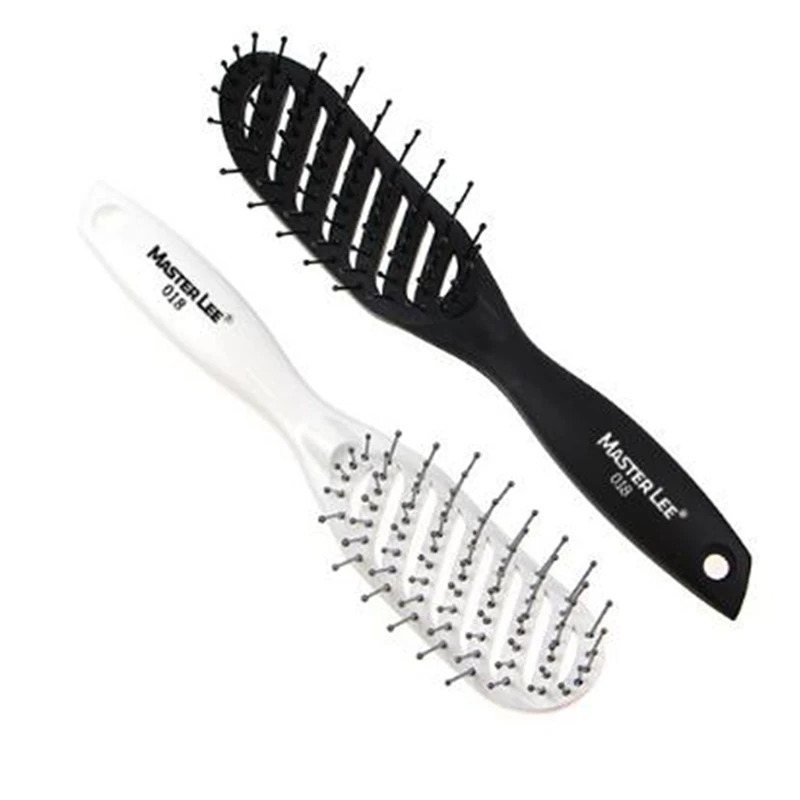 1pc Professional Anti static Hair Brush Hairstyle Scalp Massager Curved