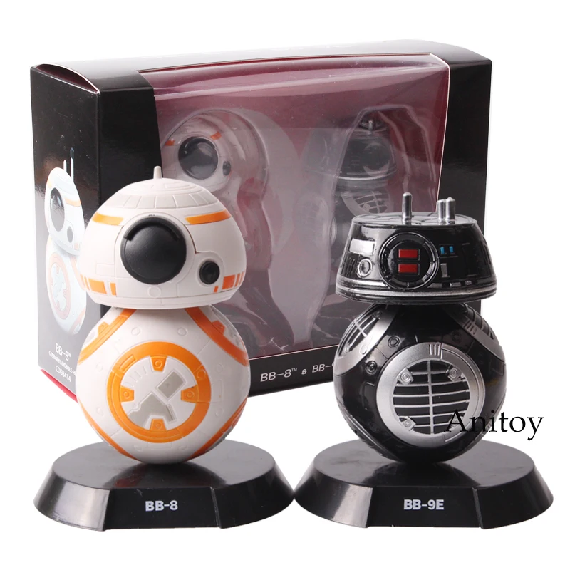 Star Wars последний джедай робот BB-9E и BB-8 промашка голова куклы звезды войны ПВХ фигурку Коллекционная модель игрушка 2 упак. 8 см