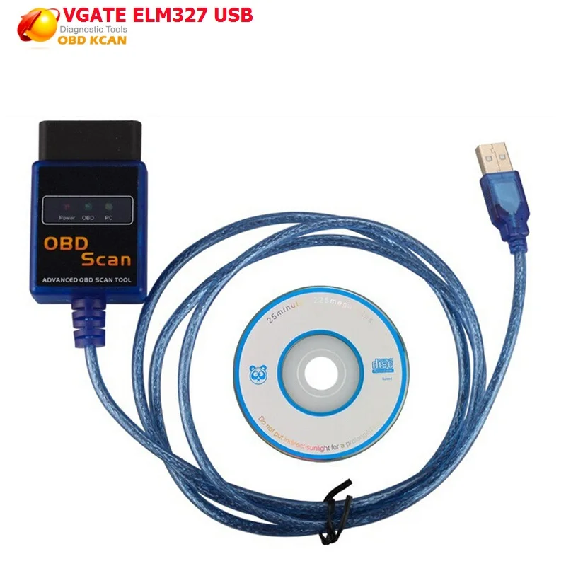 Vgate ELM327 USB OBD сканирующий инструмент для диагностики OBD2/OBDII elm327 сканер Vgate ELM327 USB OBD2 сканирования экспресс