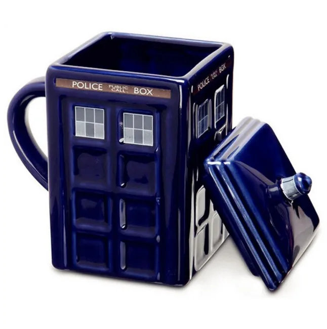 A Креативная полицейская кружка Doctor Who Tardis, забавная керамическая кофейная чашка для чая, рождественский подарок - Цвет: A