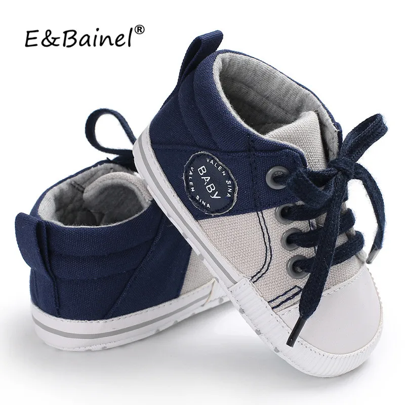 

2018 New Canvas Sport Shoes Baby Shoes Newborn Boys First Walkers Infantil Toddler Soft Sole Prewalker Moccasins For 0-18M