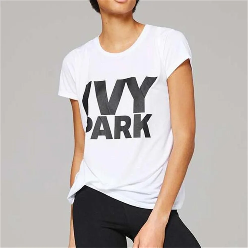 

Livan Fashion Women's letter print "IVY PARK" round neck short sleeve T-shirt HC-TT4009
