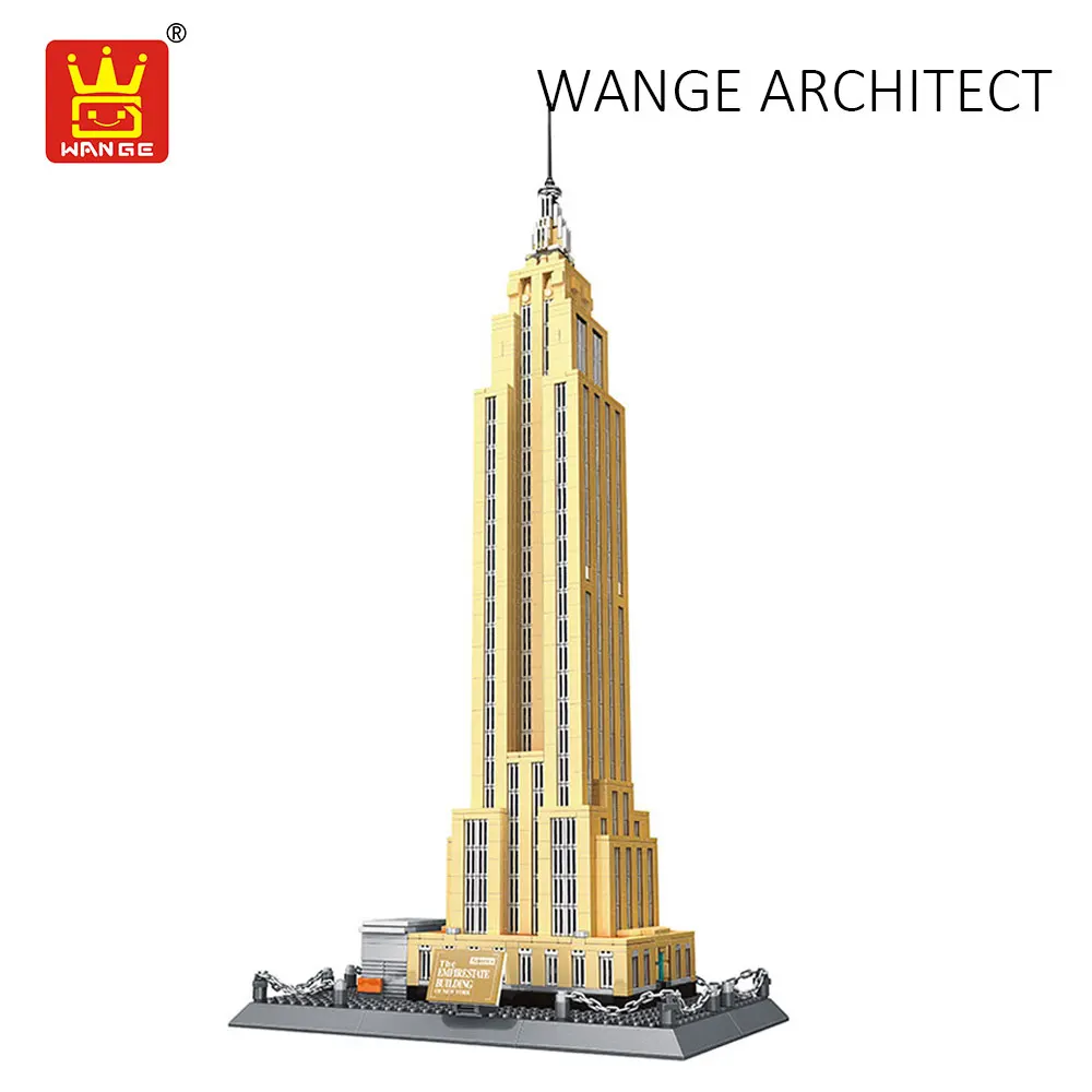 

WANGE Compatible Building Blocks City Diy Creative Bricks Toys Empire State Building Architecture Model Educational Children Toy