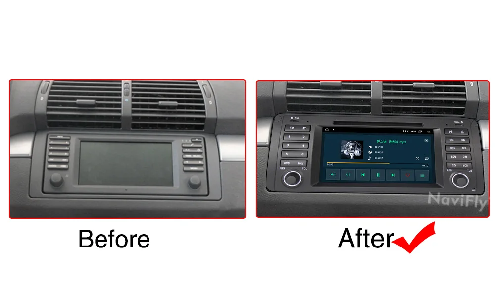 Perfect Navifly Android9.1 RDS 32G ROM 2G RAM 4G WIFI Car Multimedia player For BMW E39 E53 X5 dvd gps OBD2 DAB+ Steering wheel controls 13