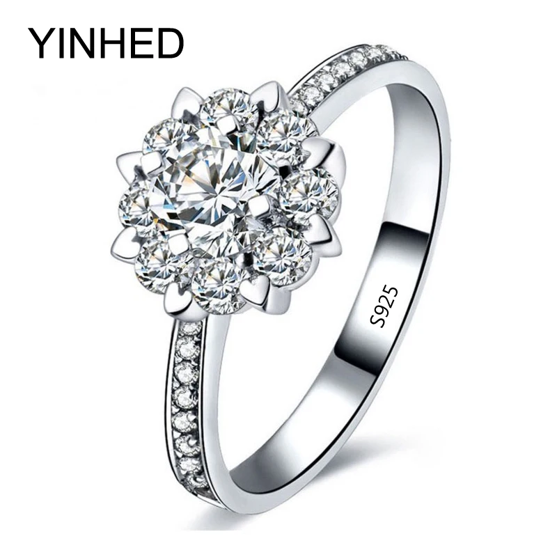 yinhed luxury women engagement ring jewelry 925 sterling silver cubic zircon - Cheap Womens Wedding Rings yinhed luxury women engagement ring jewelry 925 sterling silver cubic zircon - Cheap Womens Wedding Rings