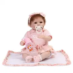 Мода 40 см винил Силиконовые Моделирование Baby Reborn кукла сопровождать игрушки Детский подарок