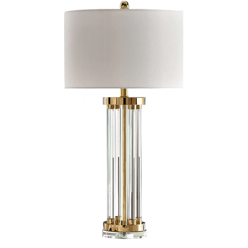 Modern Table Lamp crystal base white art Home decoration Lighting