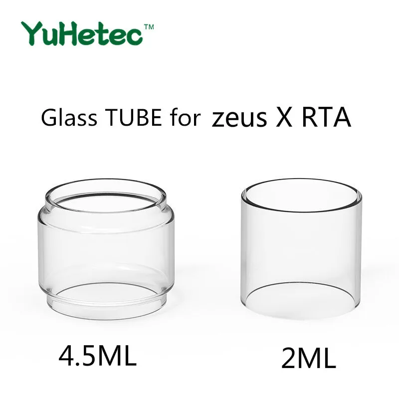 

2PCS Original YUHETEC Replacement Glass TUBE for zeus X RTA