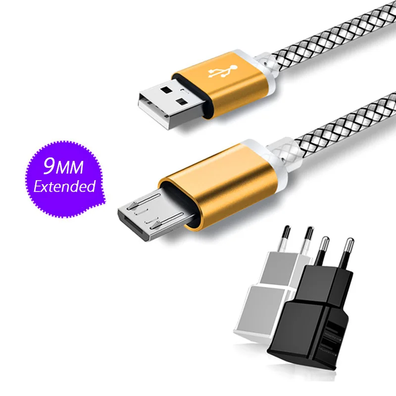 9 мм Длинный микро USB разъем зарядный кабель для Doogee S60 X20/X30/X10 X5/Max/Pro Shoot 2 Leagoo M9/M8 Pro