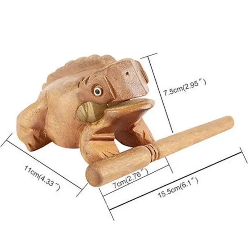 Древесная лягушка ручной игрушки ударный музыкальный инструмент натуральный лягушка звук