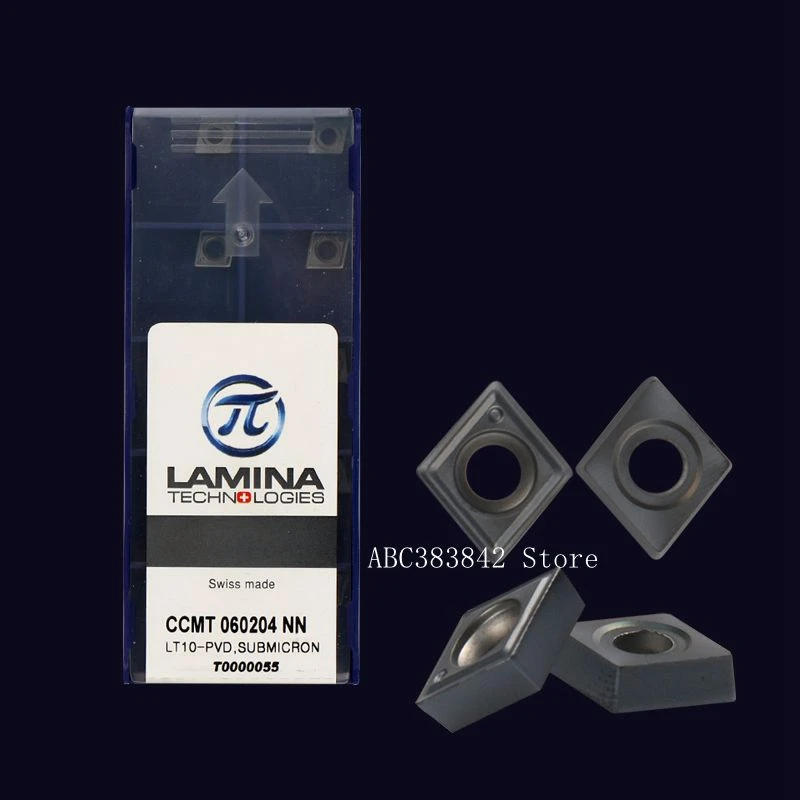 

Longitudinal Facing CCMT060204NN-LT10 Inner hole Turning Tools Carbide insert CNC Machining center Precision semi-finishing10pcs