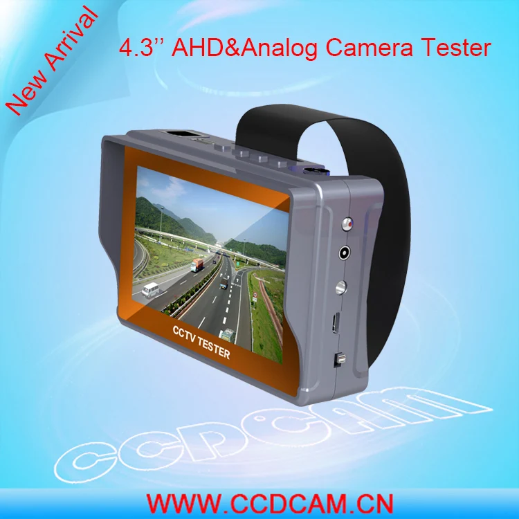CCDCAM 4.3 inch AHD camera Tester 1080P AHD camera test 12V 5V Power Output Cable Test and RS485 Test