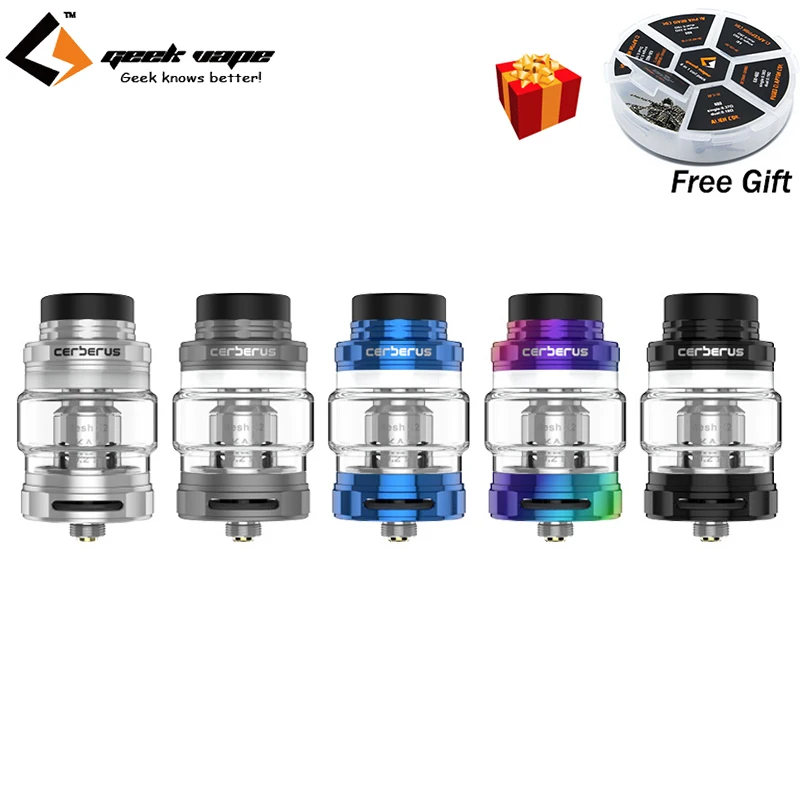

Original Geekvape Cerberus Subohm Tank 5.5ml Atomizer For Nova Mod Vape with Super Mesh Coil Electronic Cigarette