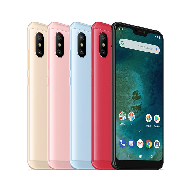 Глобальная версия Xiaomi Mi A2 Lite 4 Гб 64 мобильные телефоны 5 84 дюйма разрешение Full