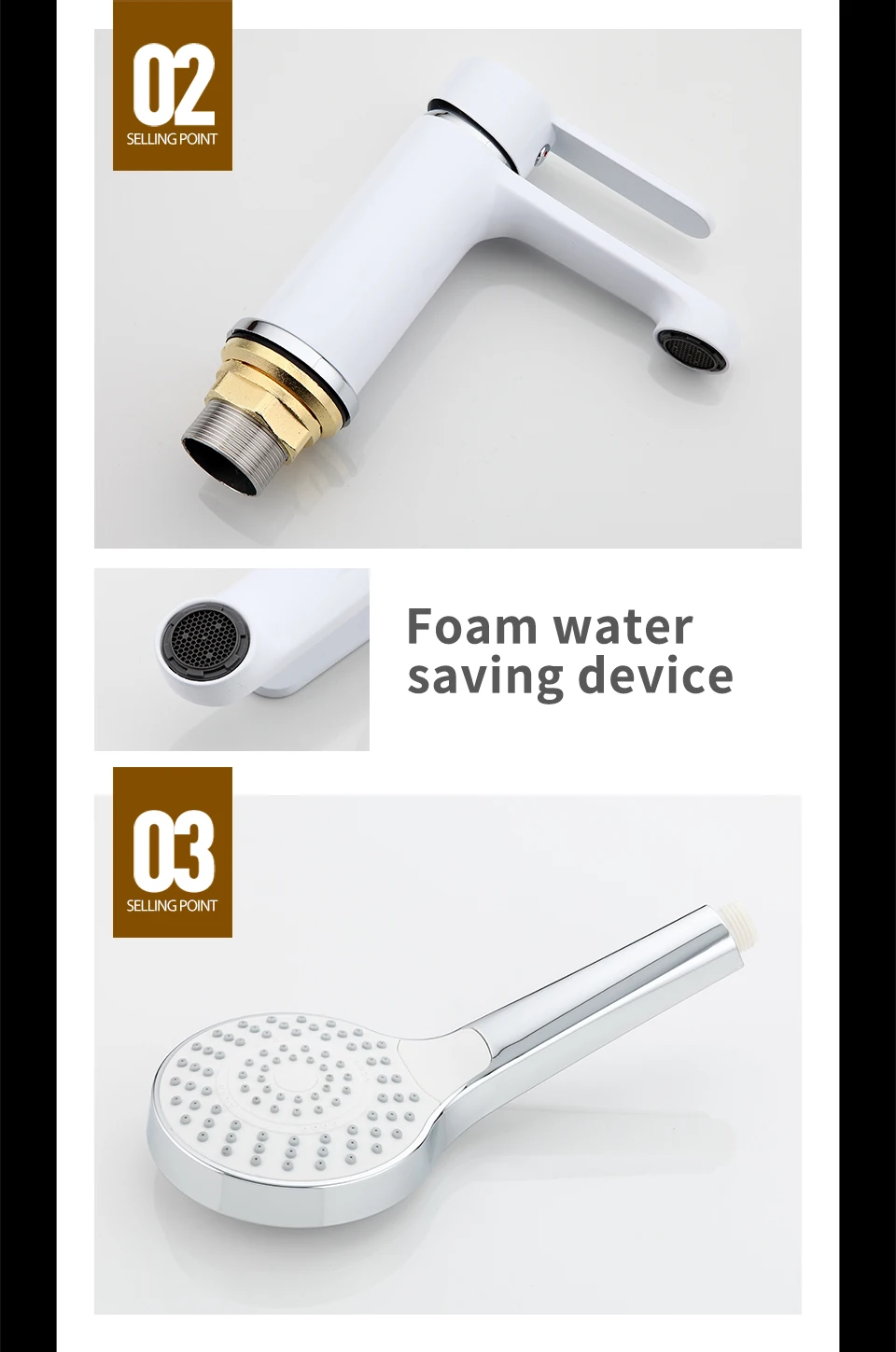 Shower Faucet Basin Faucet Details-3