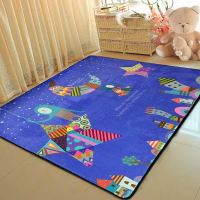 Мультяшные детские мягкие ковры для детской комнаты, домашний Большой Декор для гостиной, игровой коврик для детской спальни, коврик для ползания - Цвет: as picture